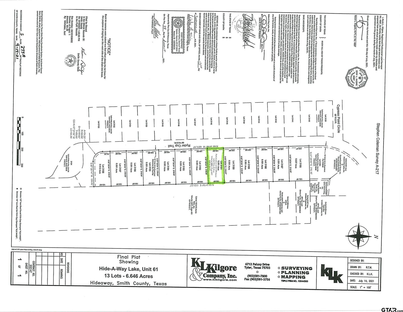 Property Photo:  85 Ryder Cup Trail  TX 75771 