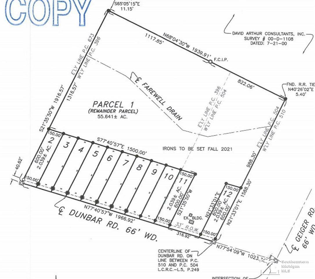 Property Photo:  7210 W Dunbar Rd  Lot # 1  MI 48140 