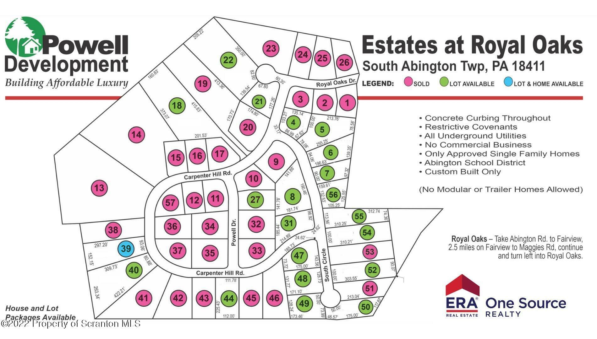 Property Photo:  Lot # 31 South Circle  PA 18411 