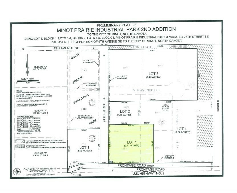 Property Photo:  Minot Prairie Ind Park 2nd Addition To The City Of Minot Lot  ND 58701 