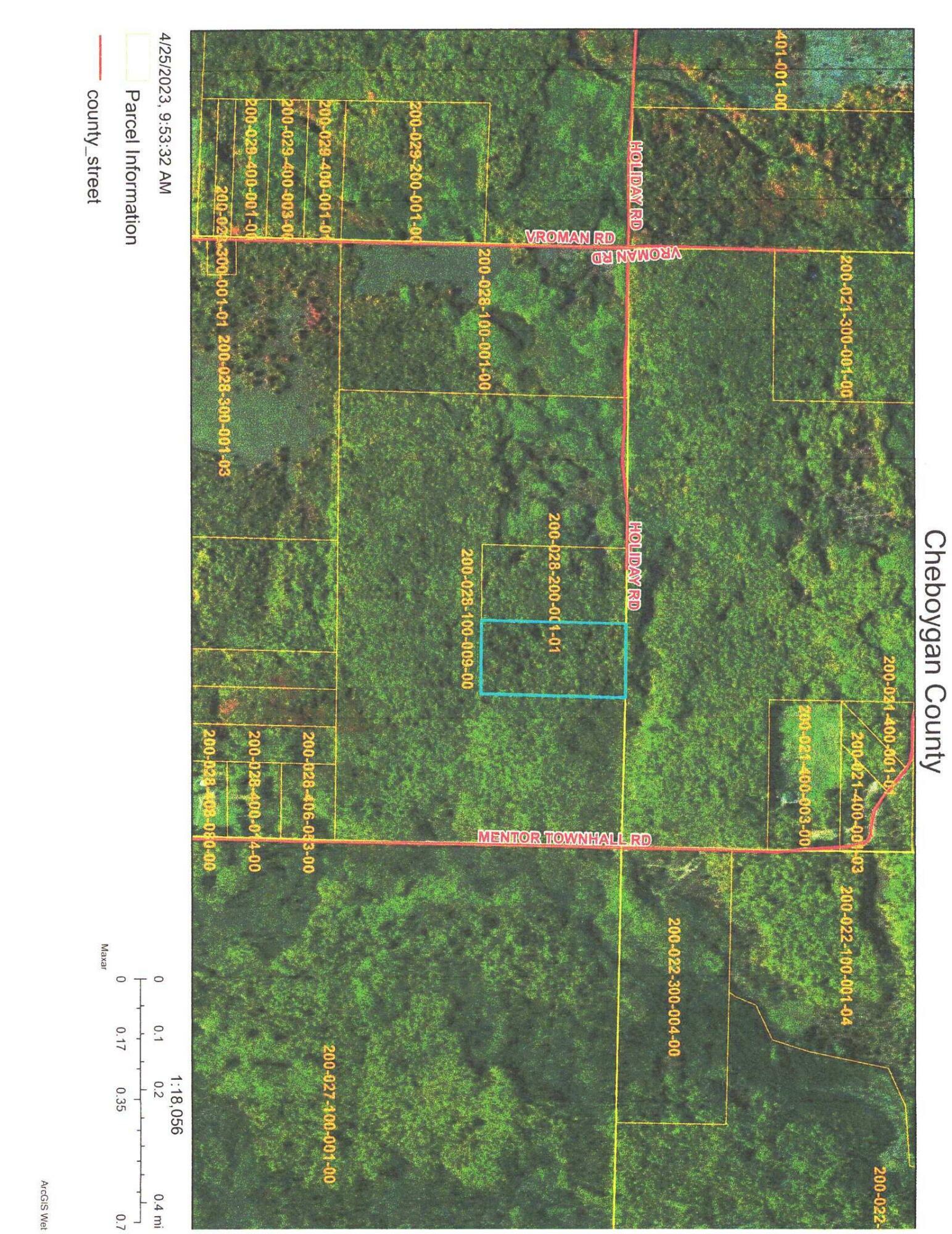 Property Photo: 9367 Holiday Road 20.97 Acres MI 49799