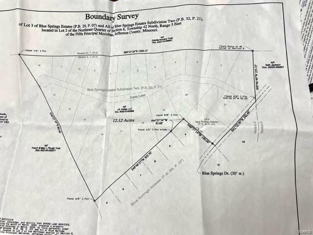 Property Photo: 0 Blue Springs Est 2 Lot 3 Drive MO 63052