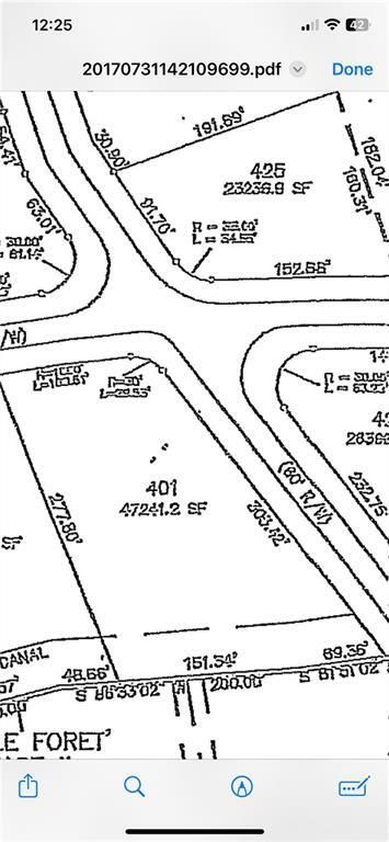 Property Photo:  Lot 401 Rue  Chateau  LA 70454 