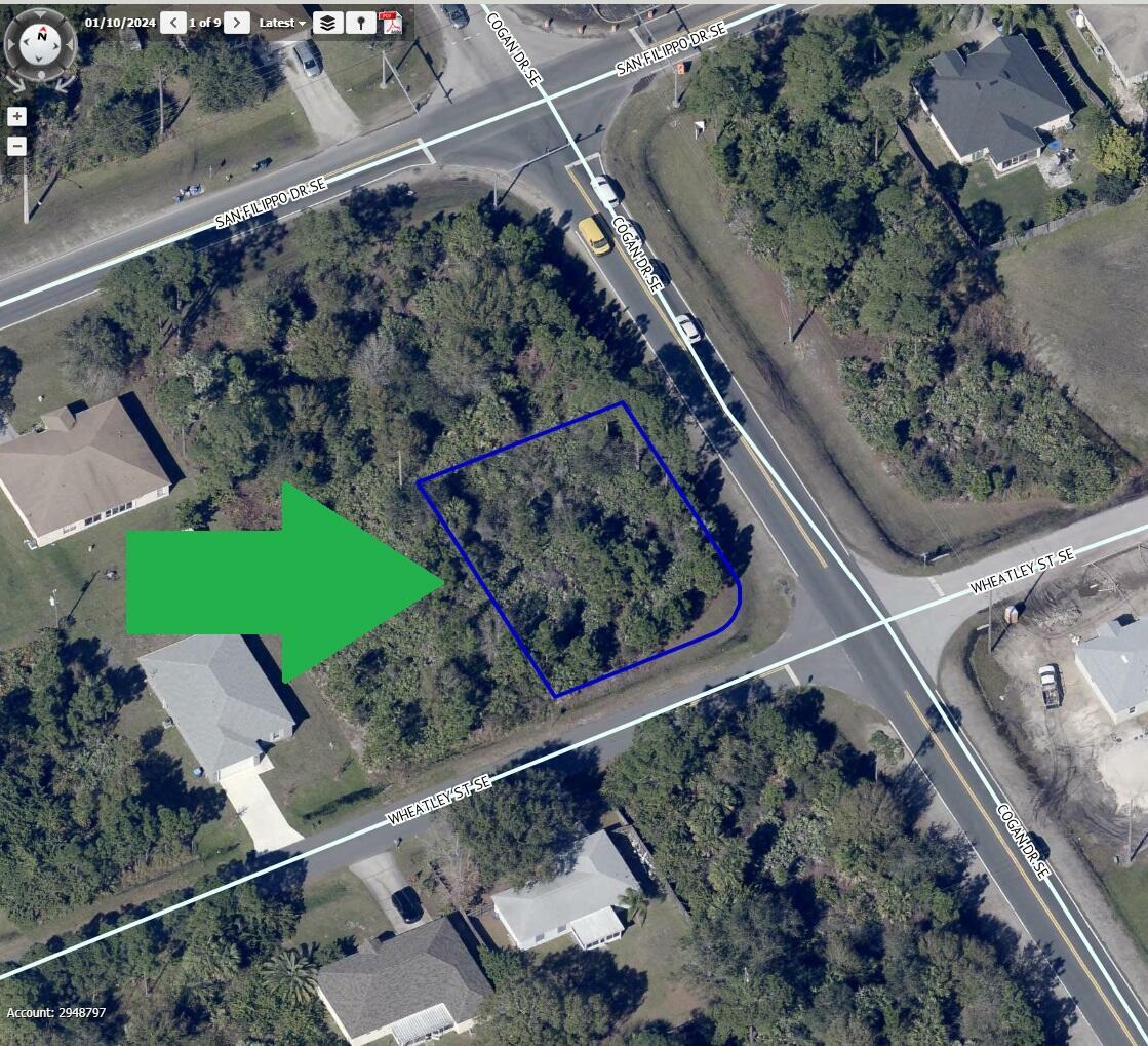 Property Photo:  899 Corner Lot On Wheatley Street SE  FL 32909 