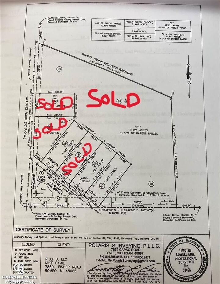 Property Photo: 00 Armada Ridge Parcel 4 Road MI 48062