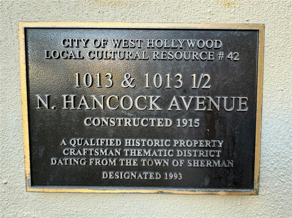 1013 Hancock Avenue  West Hollywood CA 90069 photo