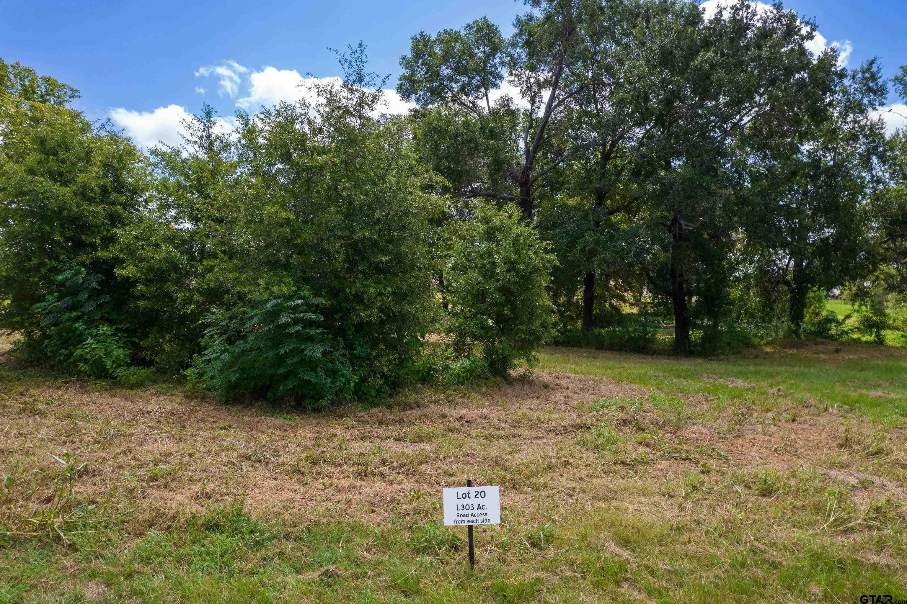 Property Photo:  Tbd Lot 20 Carolina Way  TX 75455 