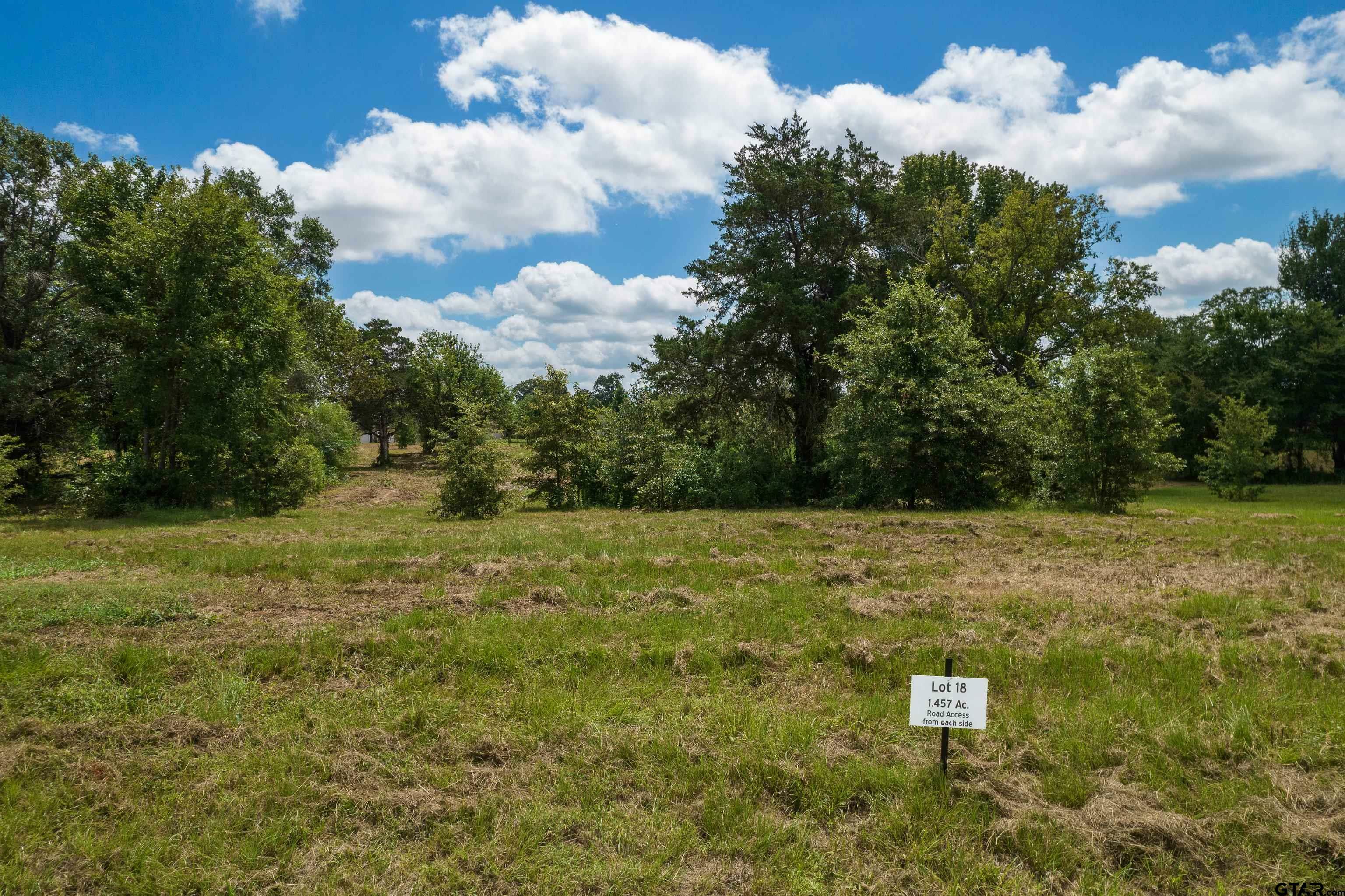 Property Photo:  Tbd Lot 18 Carolina Way  TX 75455 