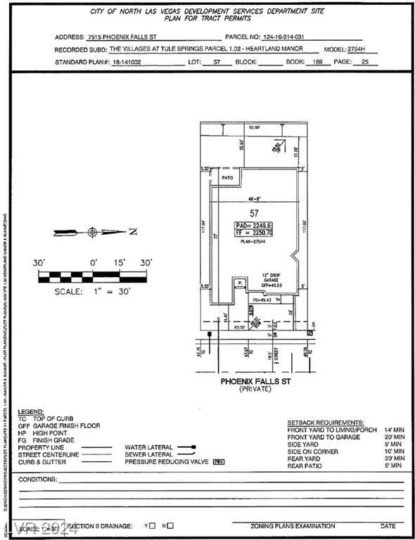 Property Photo:  7515 Phoenix Falls Street Lot 57  NV 89084 