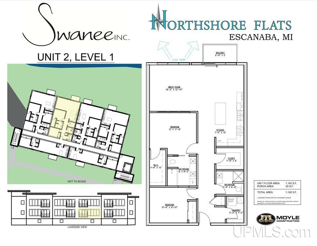 Property Photo: 200 Ludington Street (Unit 2) Lake Proposed Unit 2, Level 1 MI 49829