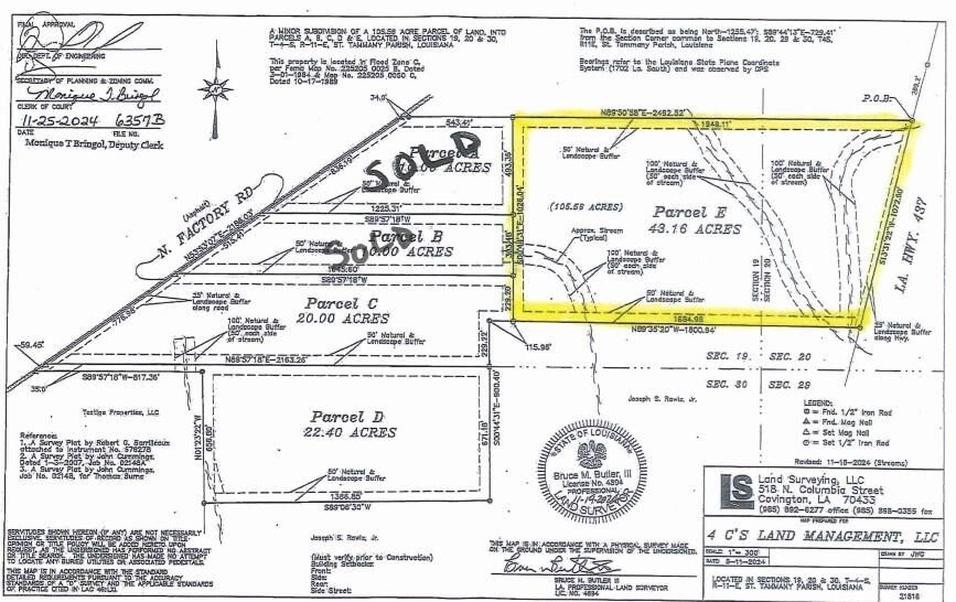 Property Photo: Parcel E Hwy 437 LA 70435