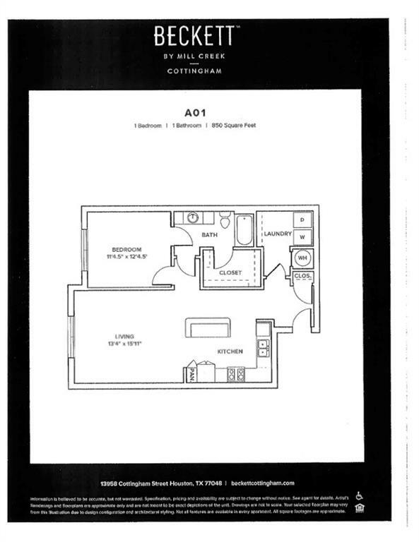 Property Photo:  13958 Cottingham Apt 5111  TX 77048 