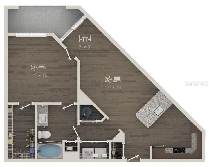Property Photo: 1420 Lakefront Drive 7208 FL 34240