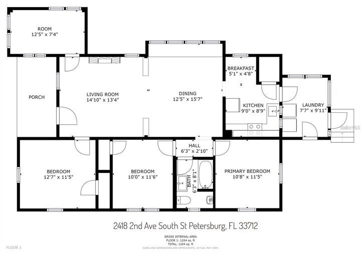 Property Photo:  2418 2nd Avenue S  FL 33712 