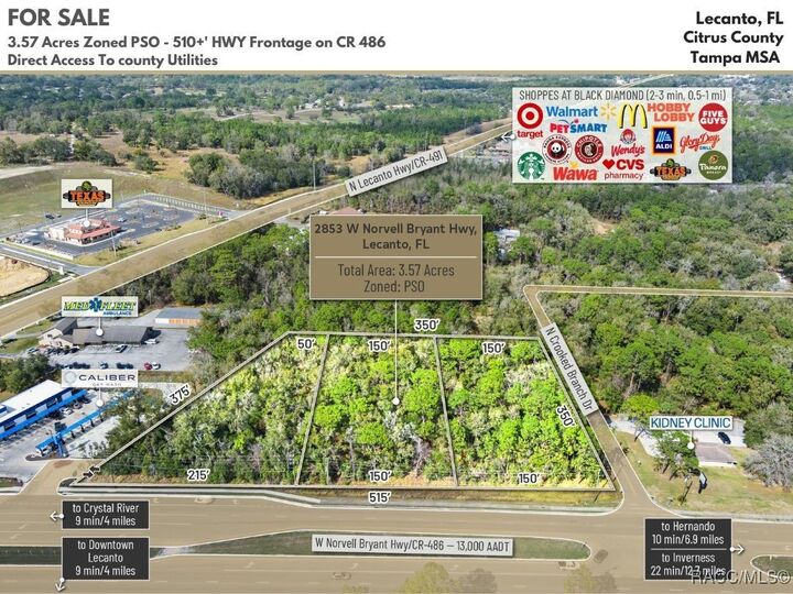 Property Photo:  2853 W Norvell Bryant Highway  FL 34461 