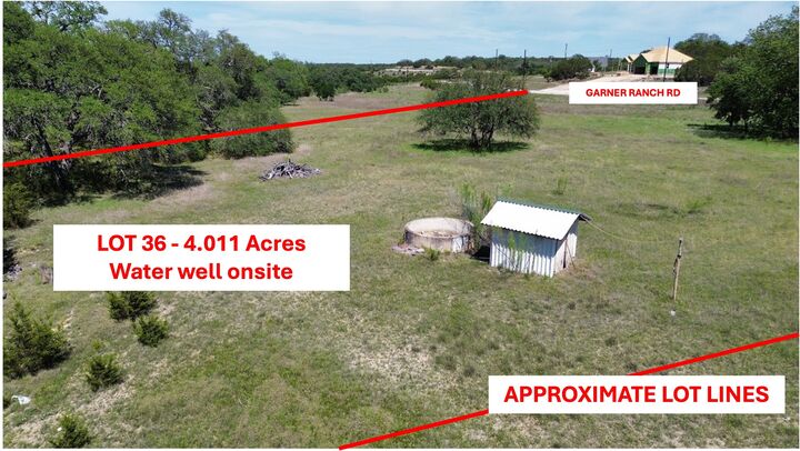 Property Photo:  Lot 36 Garner Ranch Road  TX 78605 