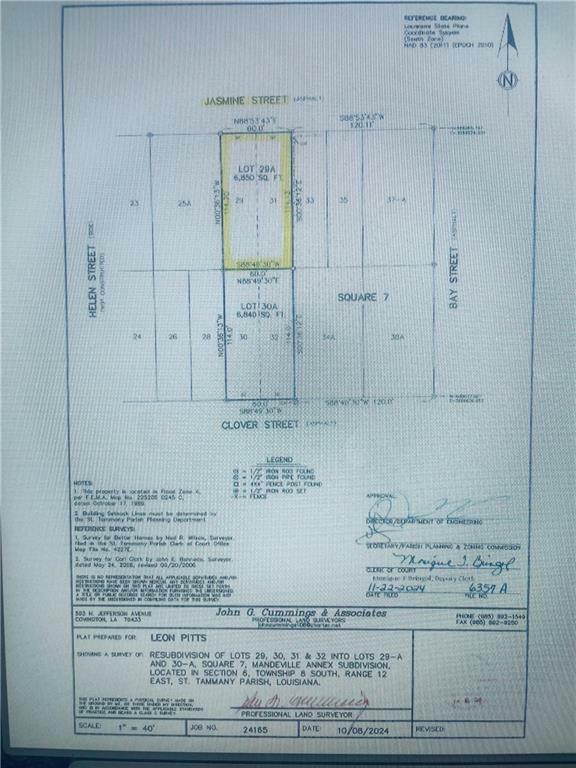 Property Photo: Lot 29A Jasmine Street LA 70448