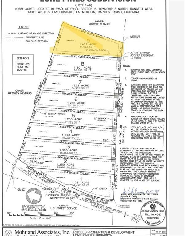 Property Photo:  Lot 9 - Tbd 28 West Highway  LA 71409 