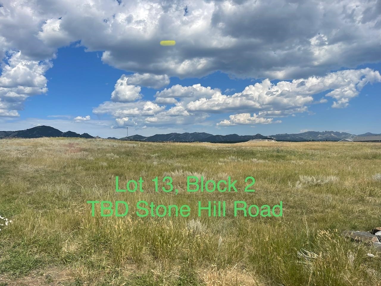 Property Photo: Block 1 Lot 13 Stone Hill SD 57730
