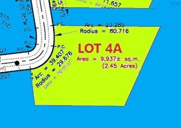 Property Photo:  Lot 4A Pepperrell Road  NS B5A 5B4 