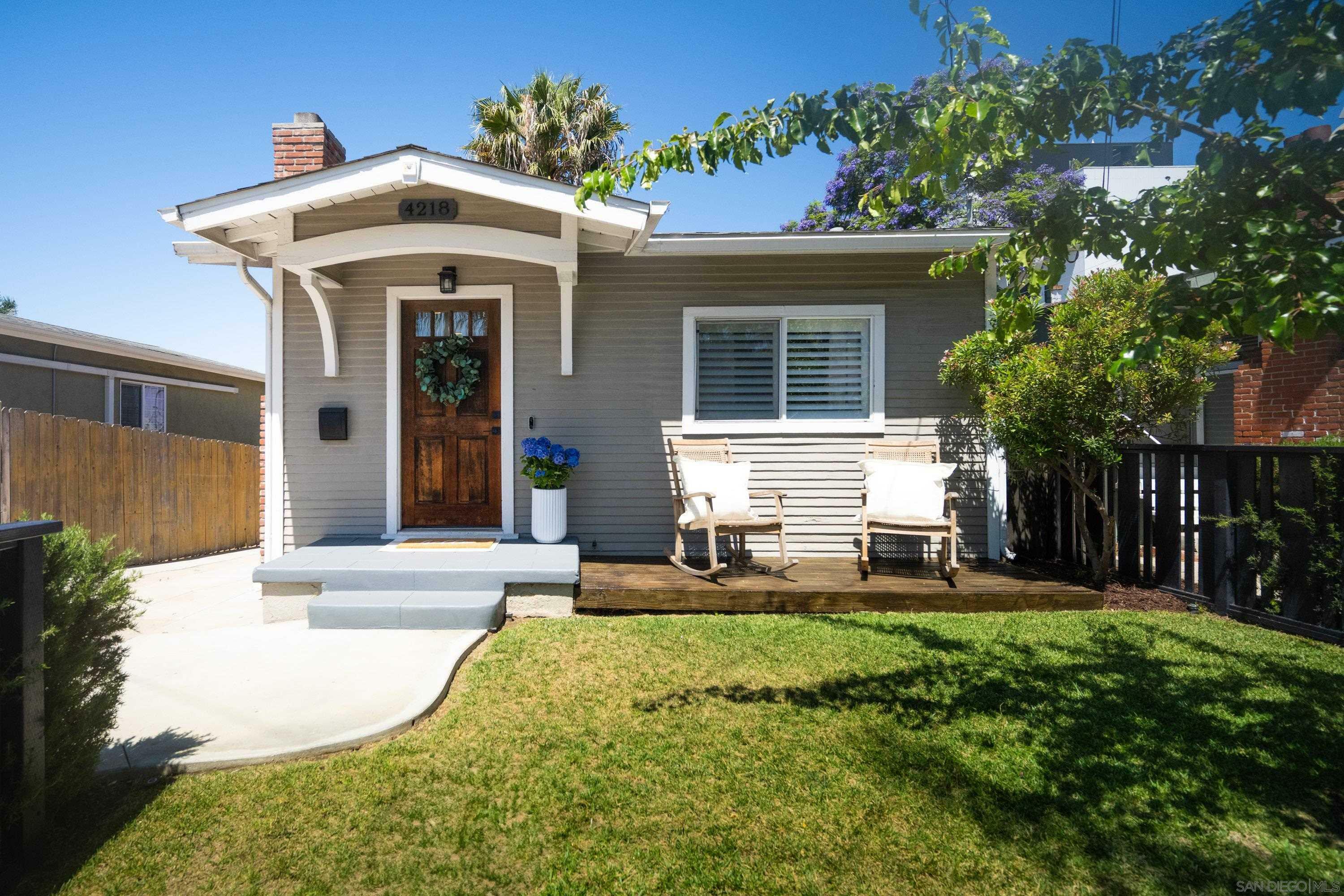 Property Photo: 4218 Hamilton Street CA 92104