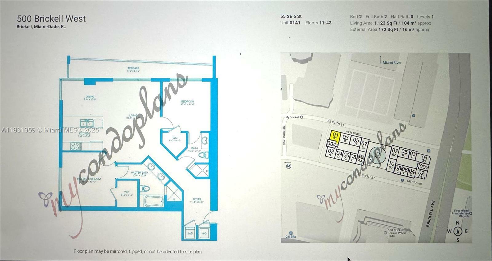 Property Photo:  55 SE 6th St 1801  FL 33131 