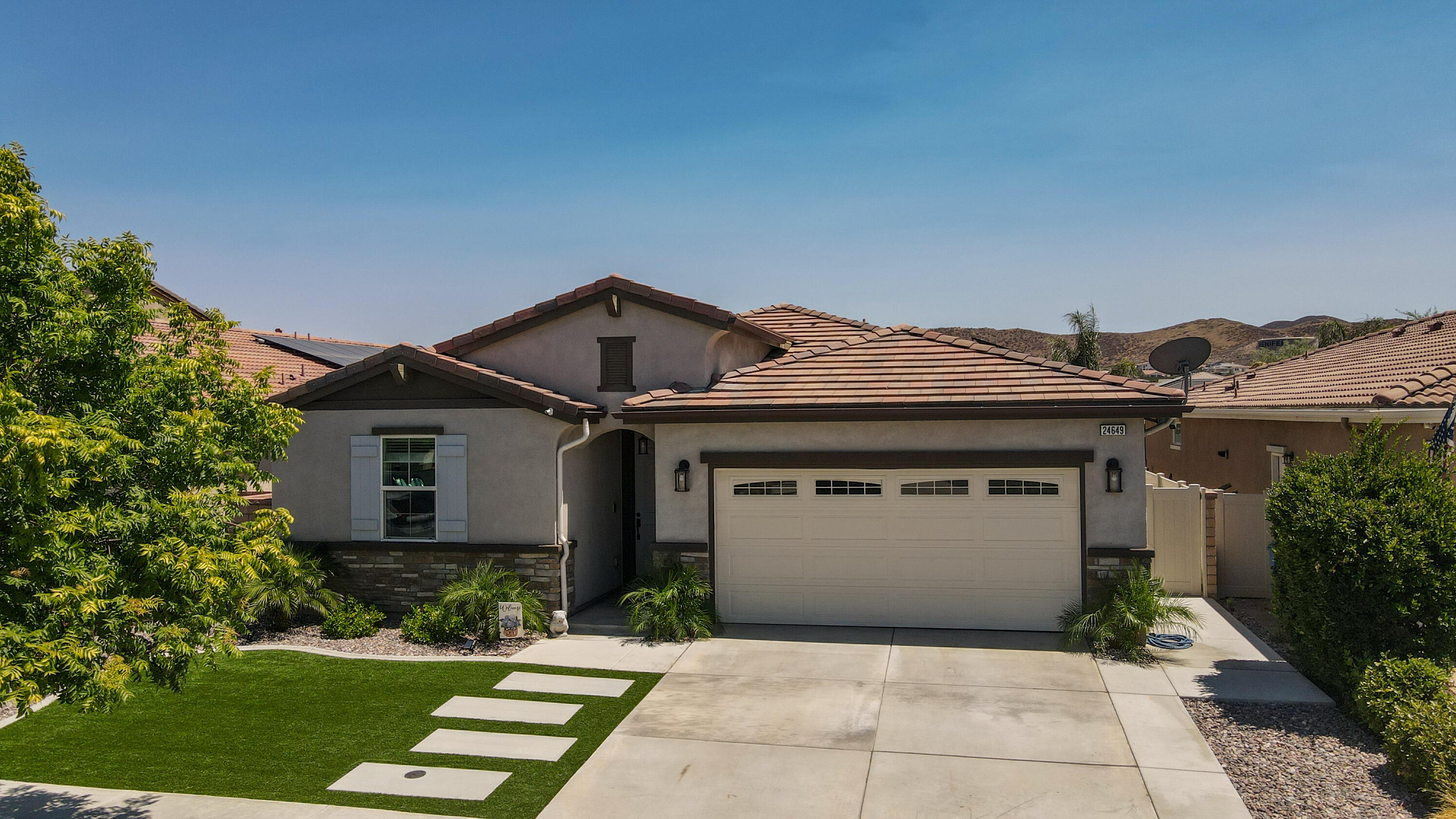 Property Photo: 24649 Blue Feather Circle CA 92587
