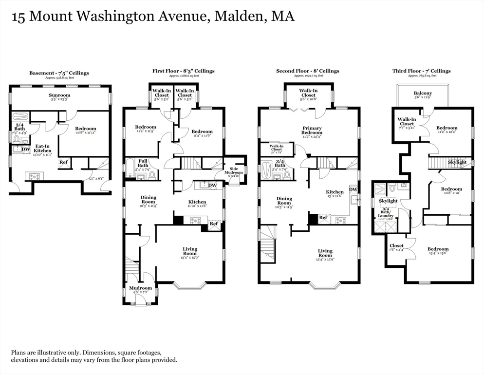 Property Photo: 15 Mount Washington Ave MA 02148