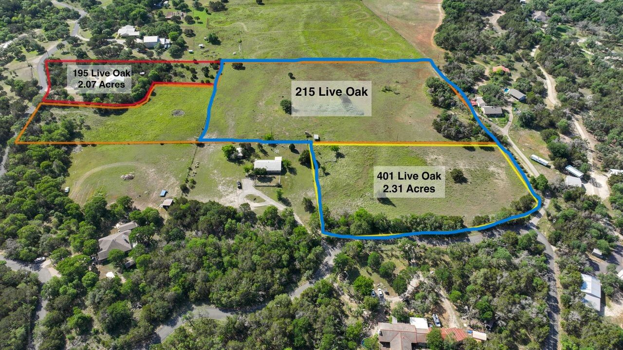 Property Photo: 401 & 215 (Partial) Live Oak TX 78642