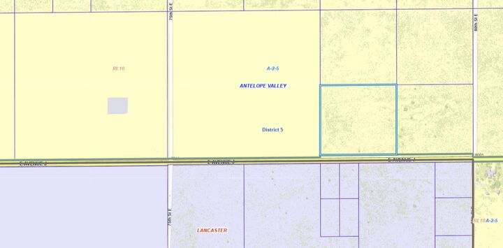 Property Photo:  Corner Avenue J And 77th St E  CA 93535 