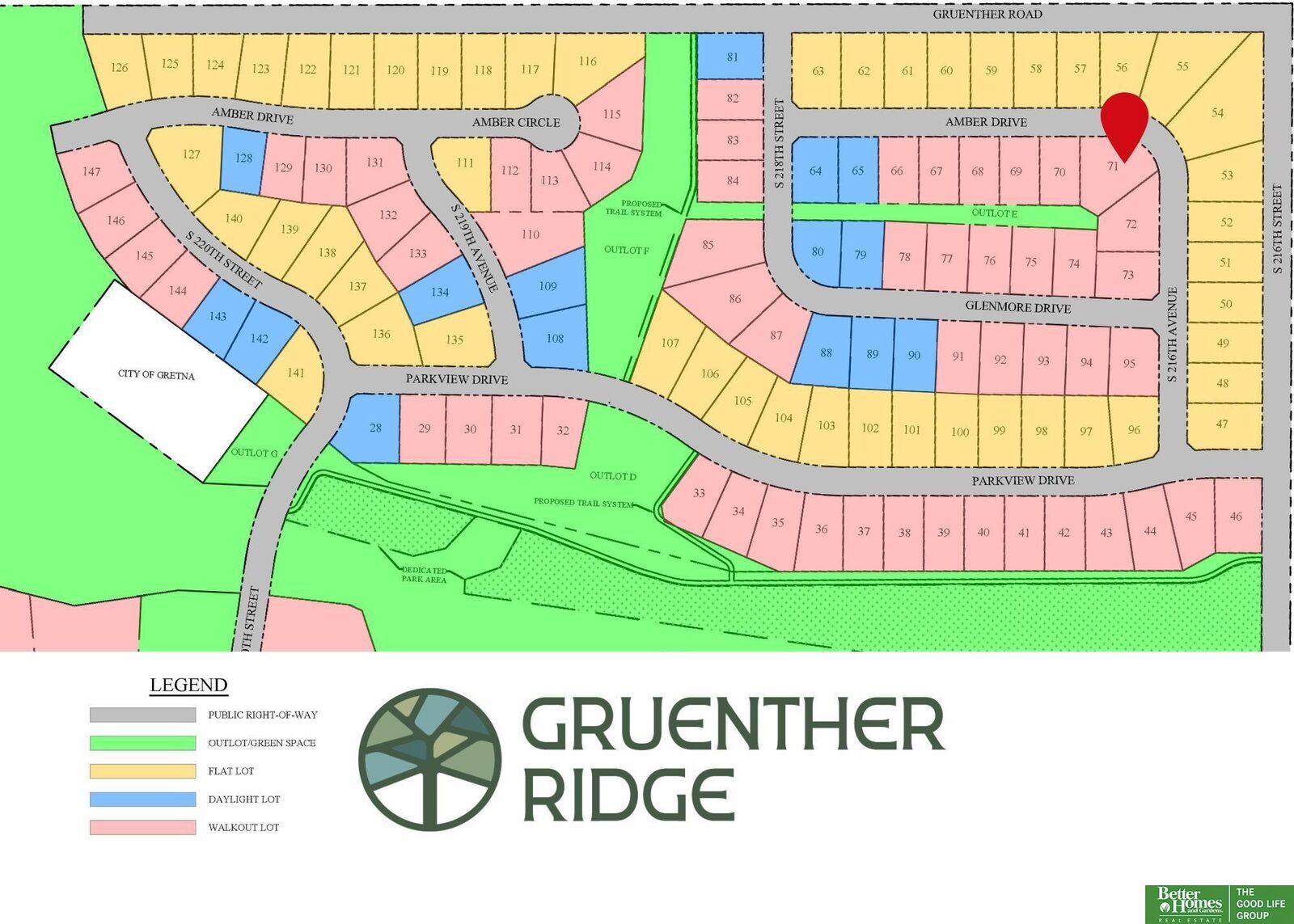 Property Photo: Lot 71 Gruenther Ridge Street NE 68028