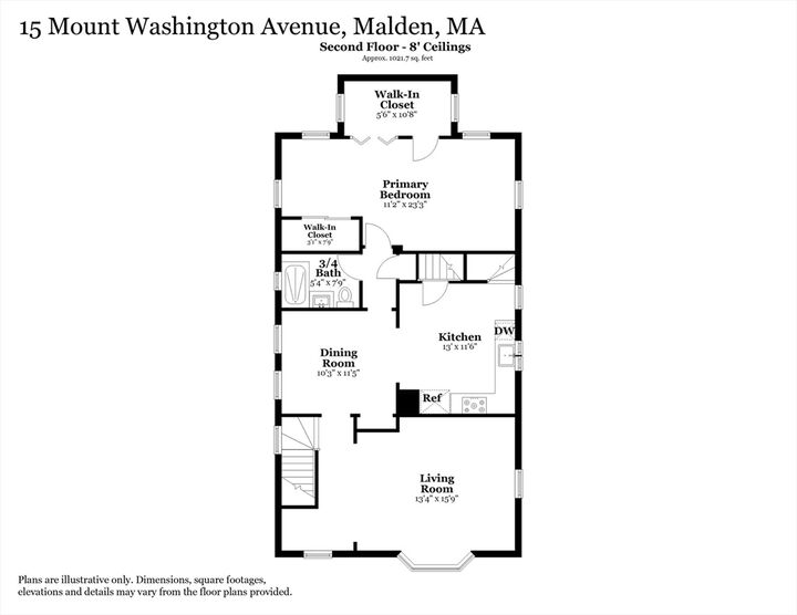 Property Photo: 15 Mount Washington Ave 2 MA 02148