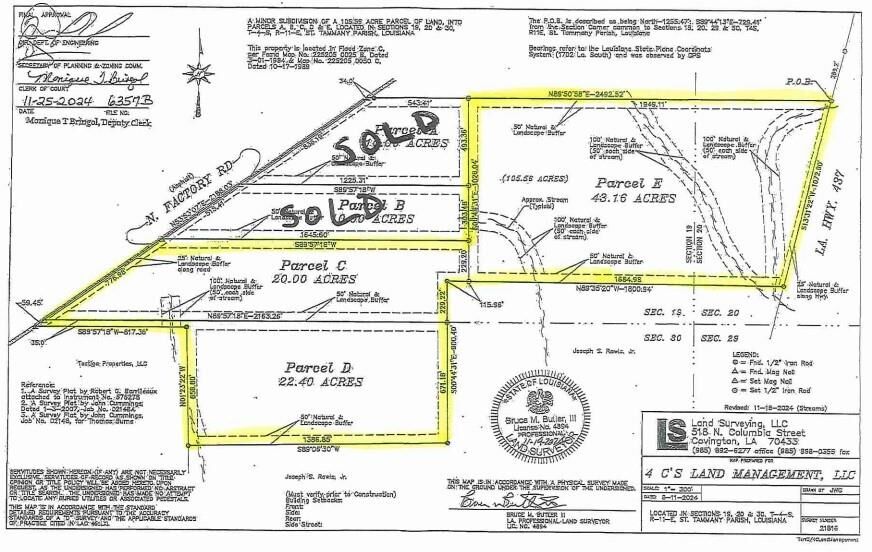 Property Photo:  85.56 Acres N Hwy 437  LA 70435 