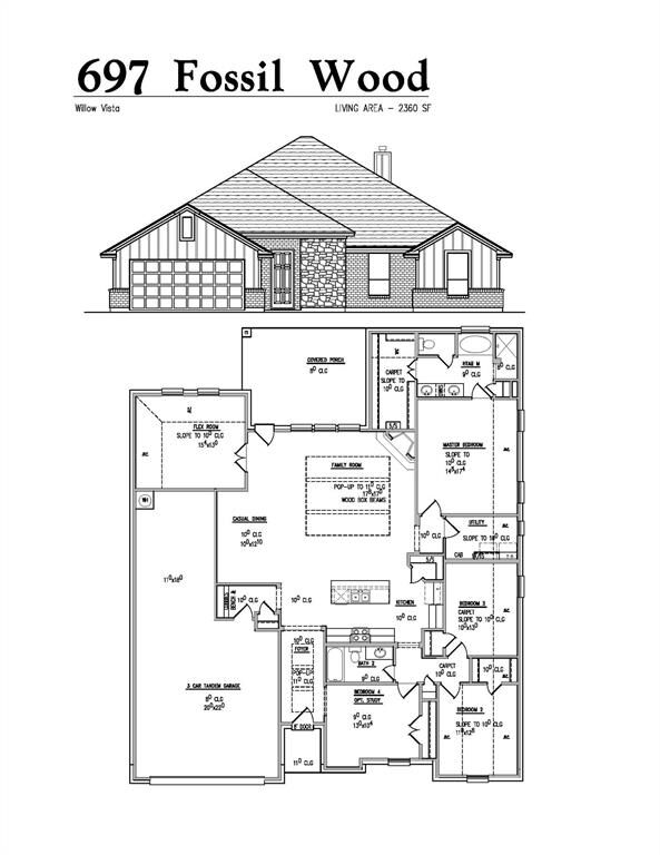 Property Photo: 697 Fossil Wood Drive TX 76179