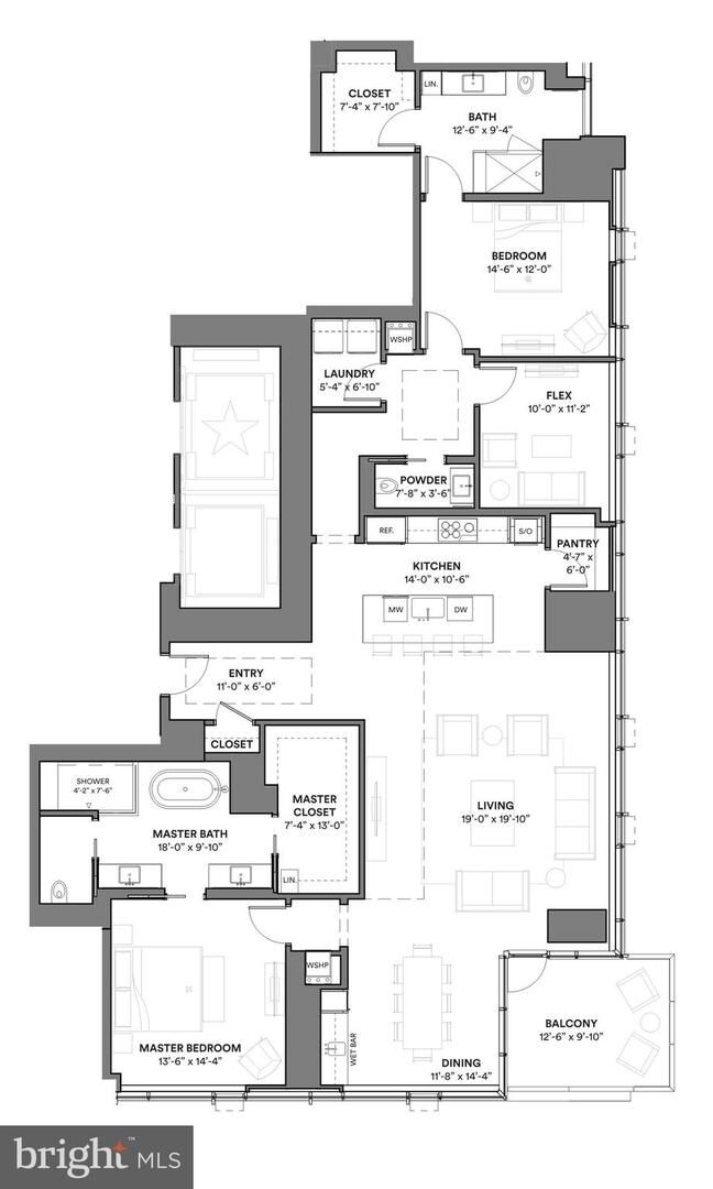 Property Photo: 1911 Walnut Street Unit 2701 PA 19103