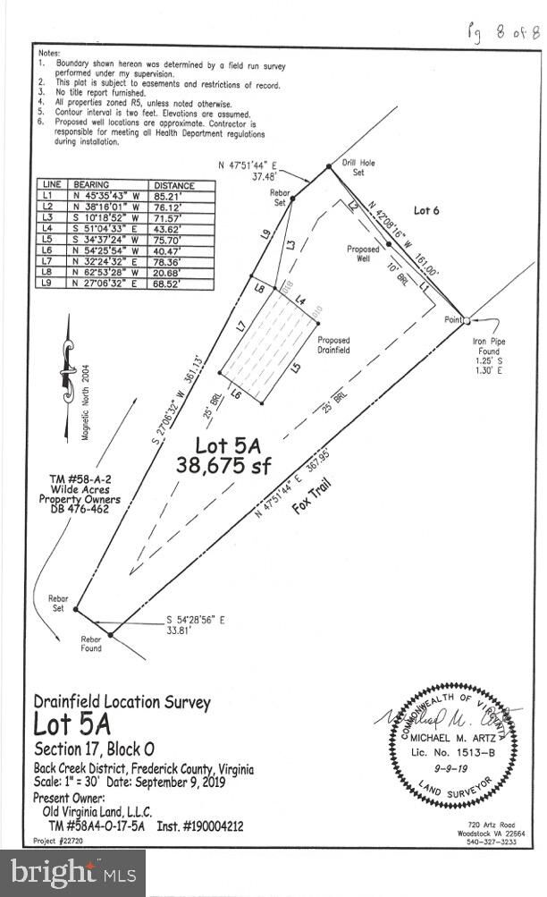 Property Photo: Fox Trail Lot 5A VA 22602