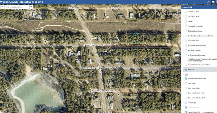 Property Photo:  Lot 2 E Violet East Lane  FL 32433 