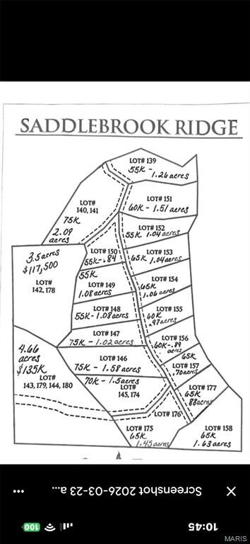 Property Photo:  Lot 157 Saddlebrooke Ridge  MO 63755 