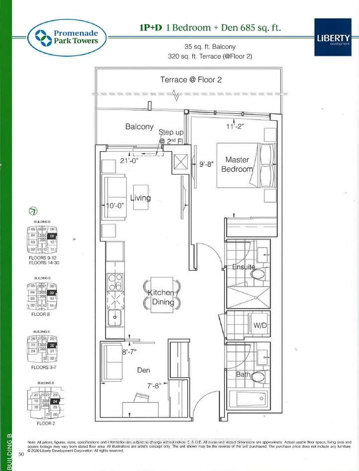 Property Photo: 50 Upper Mall Way B-2609 ON L4J 0L8