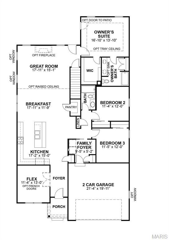 Property Photo:  1 The Hamilton Ii 2 Car At Strawberry Farms  MO 63376 