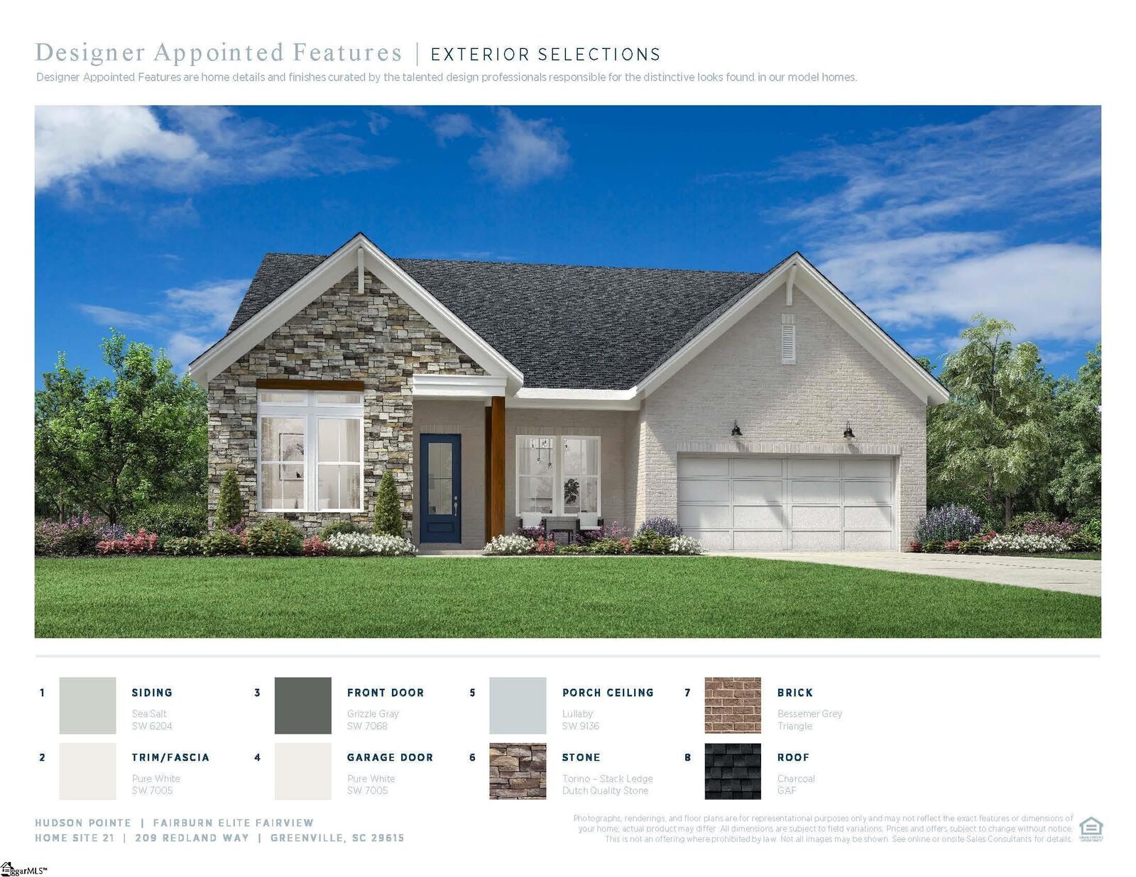 Property Photo:  204 Redland Way Lot21 Fairburn Fairview  SC 29615 