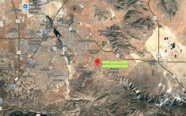 Property Photo:  9950 Belfast Road  CA 92308 