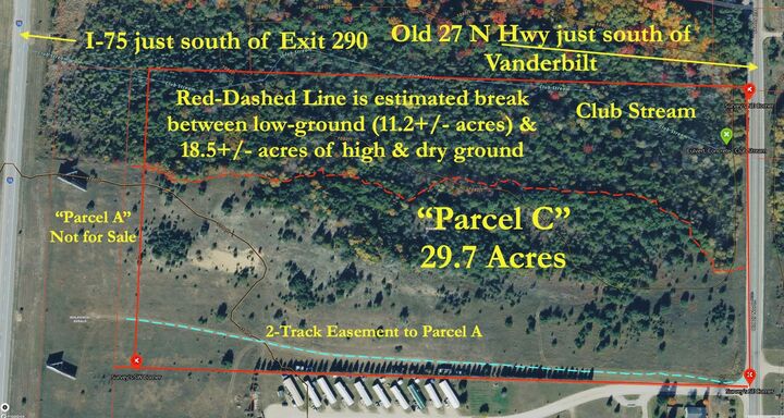 Property Photo: Parcel C Old 27 N Highway MI 49795