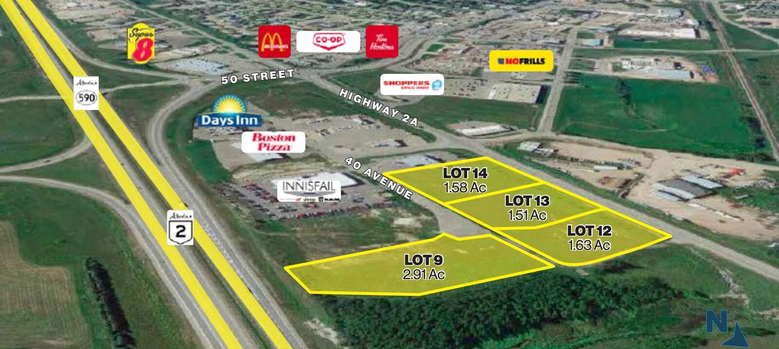 Property Photo: 5130 40 Avenue Lot 9 AB T4G 1Z1