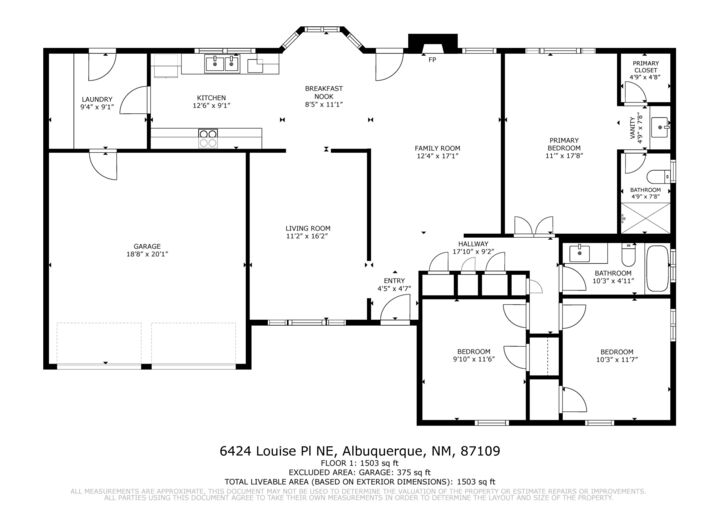 Property Photo:  6424 Louise Place NE  NM 87109 