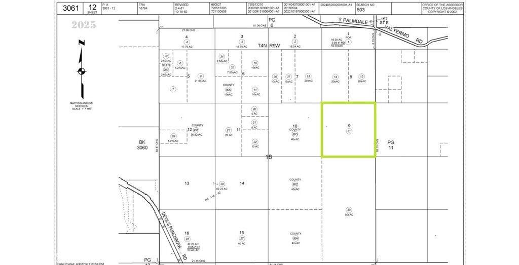 Property Photo: 3061012 031 157 Ste/Valyermo Road CA 93544