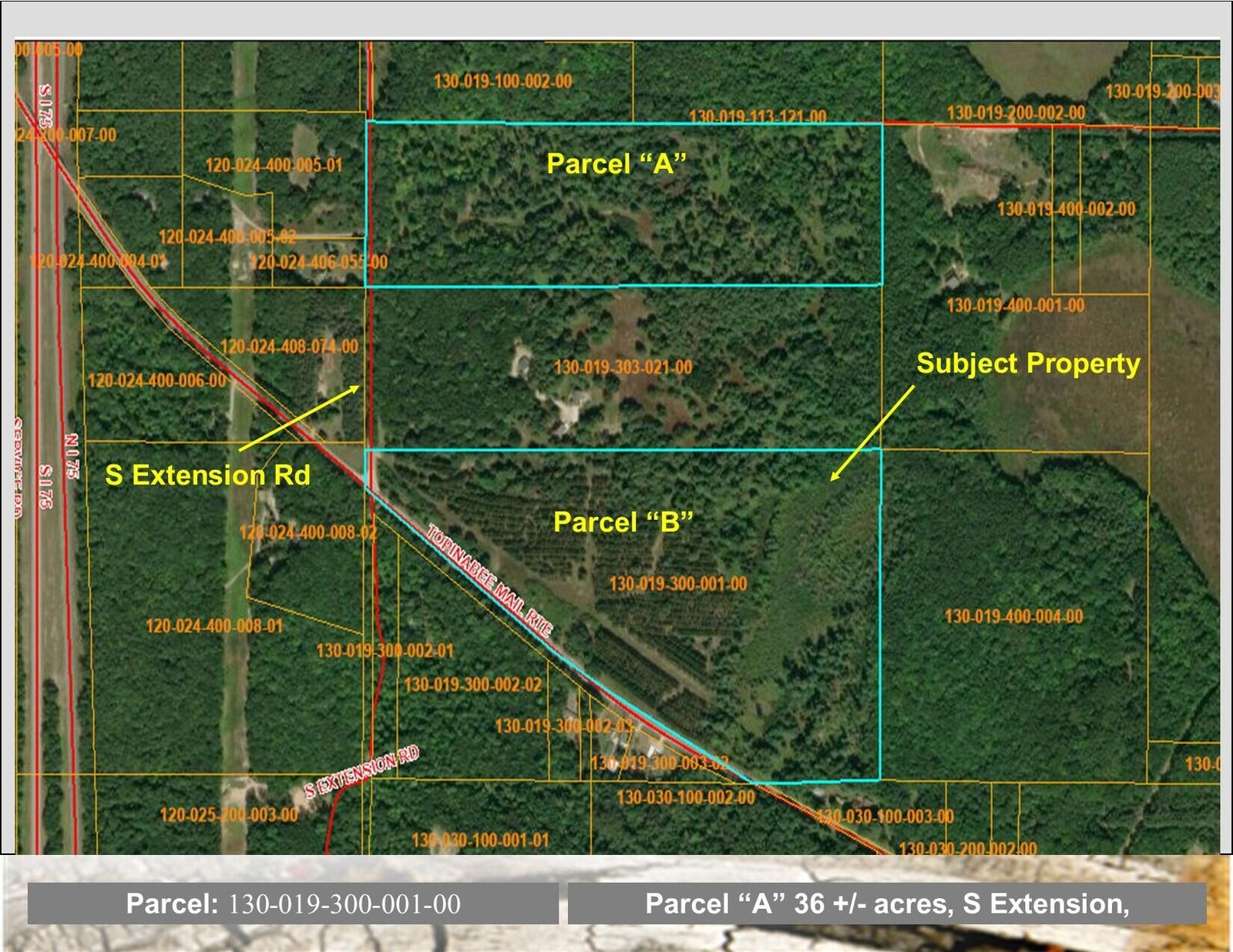 Property Photo: 51+/-Acres Topinabee Mail Rte/S Extension Road MI 49791
