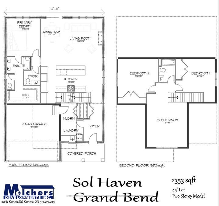 Property Photo: 99 Allister Drive Lot #25 ON N0M 1N0