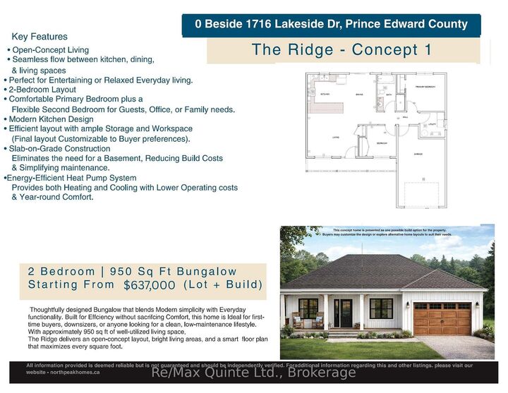 Property Photo:  00 Beside 1716 Lakeside Drive  ON K0K 1T0 