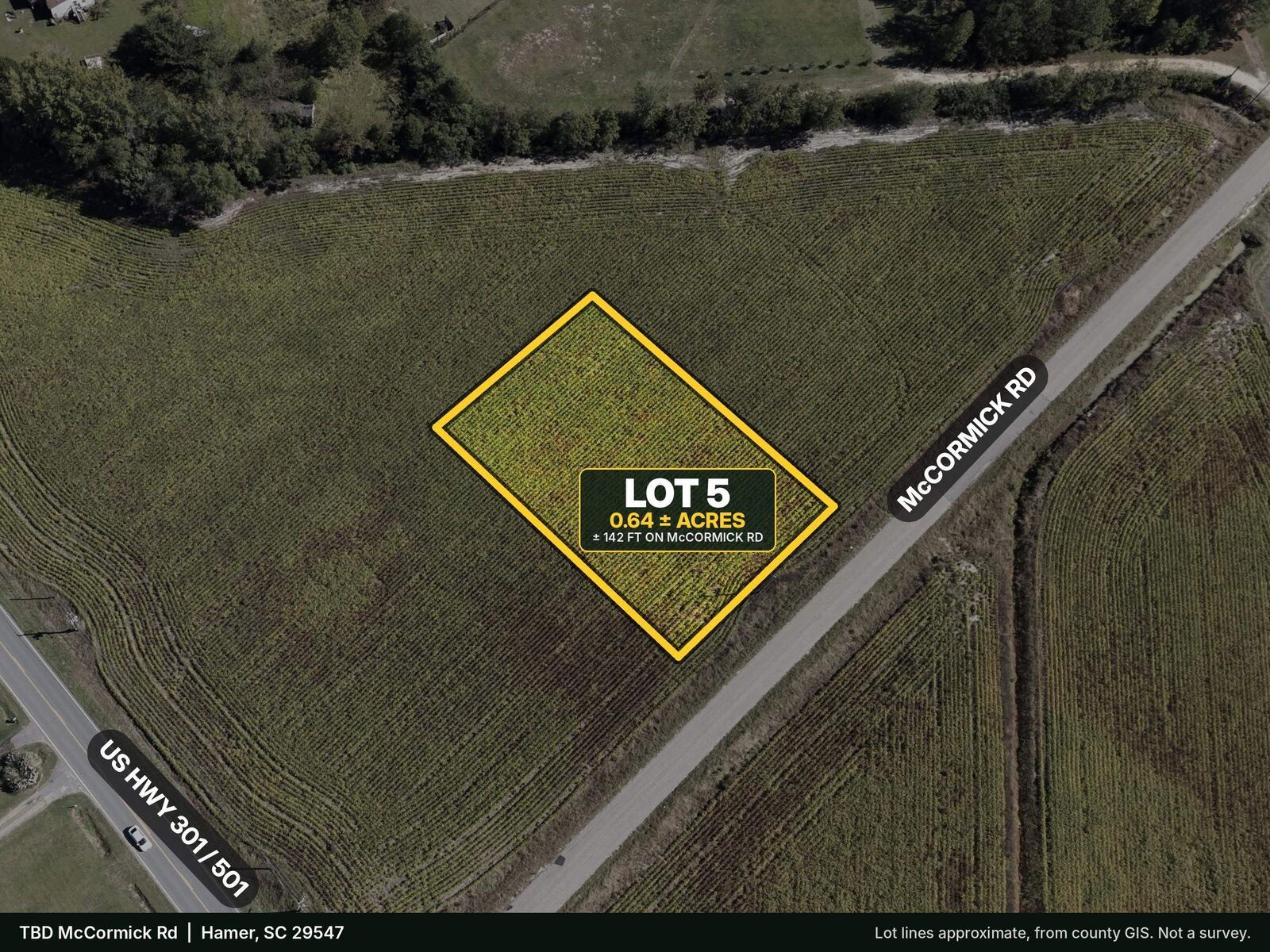 Property Photo:  Tbd McCormick Rd.  SC 29547 